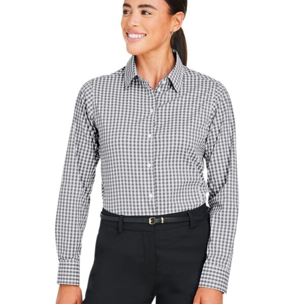 Women's CrownLux Performance® Gingham Dress Shirt Thumbnail