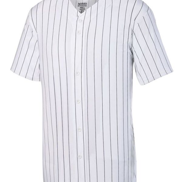 Pinstripe Full Button Baseball Jersey Thumbnail